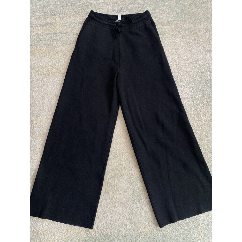 COS Pants Women's Small High Rise Wide Leg Relaxed Sweatpants Viscose Comfy